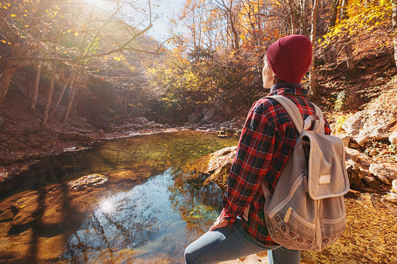 Hiking in Starved Rock State Park, Illinois